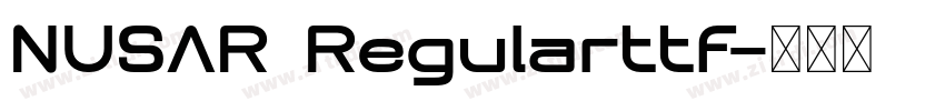 NUSAR Regularttf字体转换